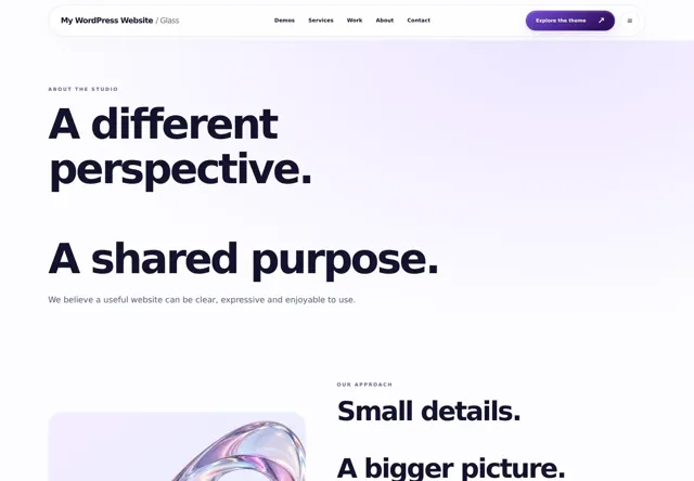 About desktop layout screenshot