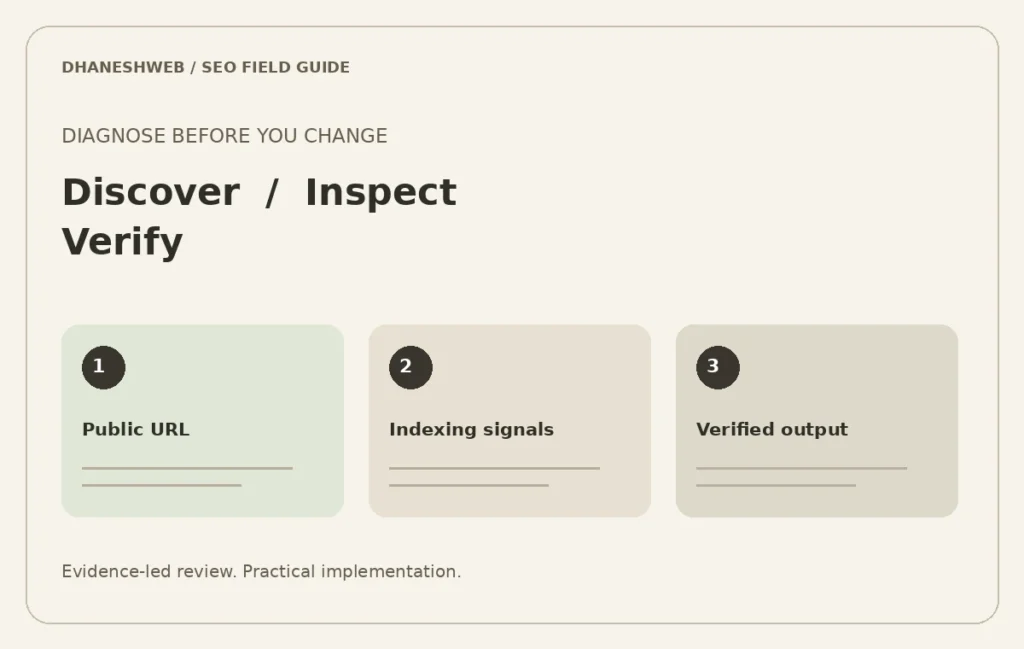 WordPress Crawl and Indexing Audit: Diagnose Excluded Pages — explanatory editorial diagram